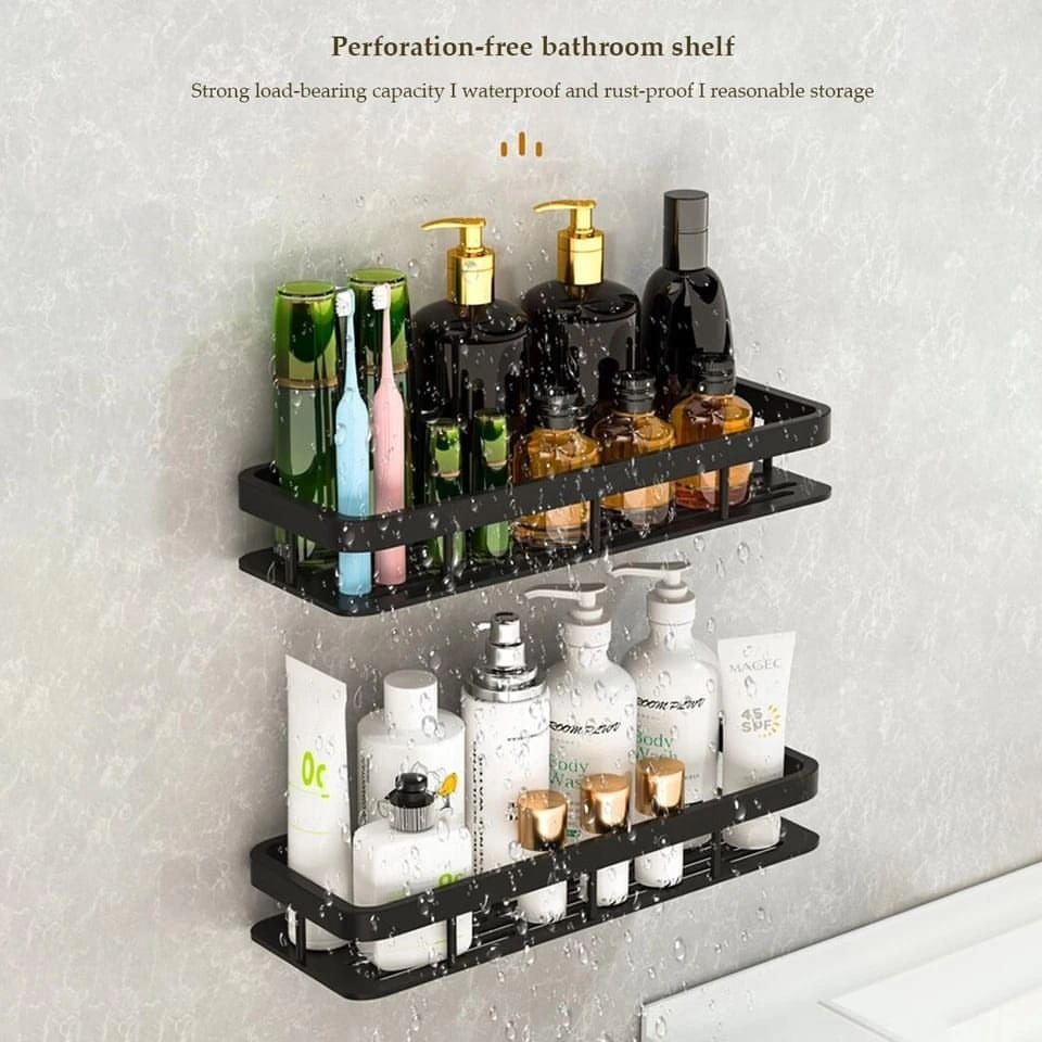 4pcs Set Shower Caddy Shelf/Bathroom Organizer - Image 2