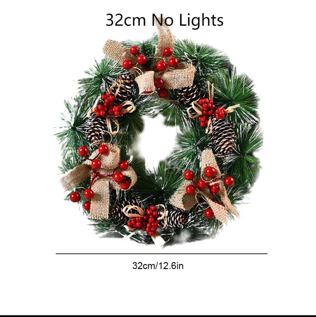 32cm Front Door Christmas Wreath - Image 3