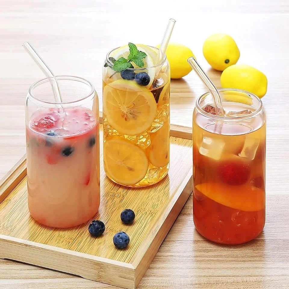 Round Transparent Borosilicate Drinking Glass Cup – 500ml - Image 4