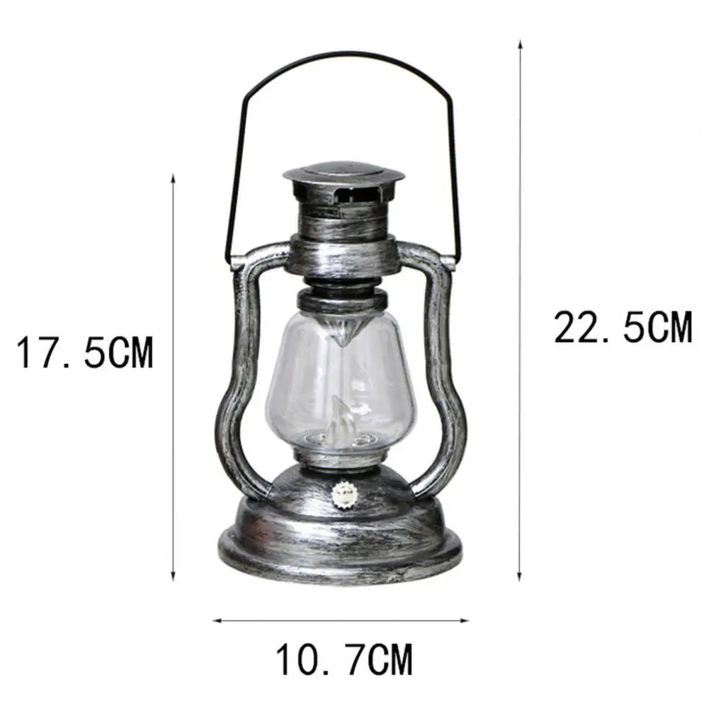 Retro Kerosene Lamp – Vintage Rechargeable Solar LED Lantern - Image 3