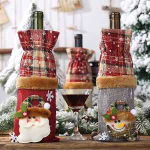 Christmas Wine Bottle Cover – Festive Gift Bag