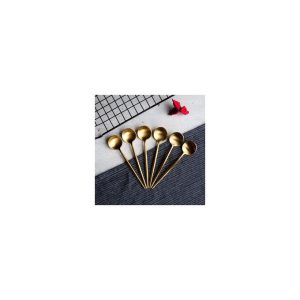 6pcs Gold Soup Spoons