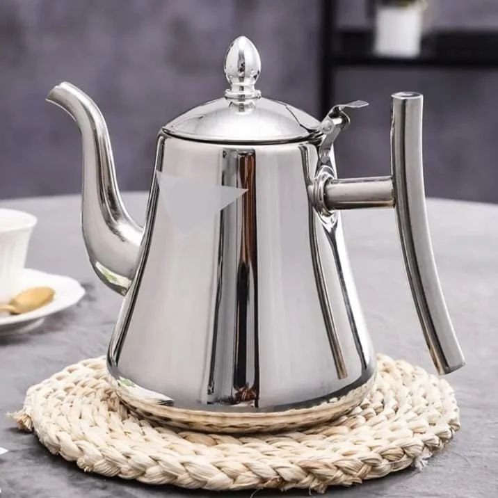 Stainless Steel Tea Pot with Infuser Filter - Image 2