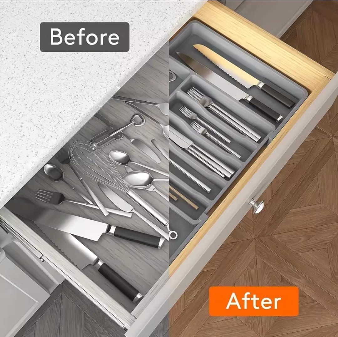 Expandable Cutlery Drawer Organizer - Image 3