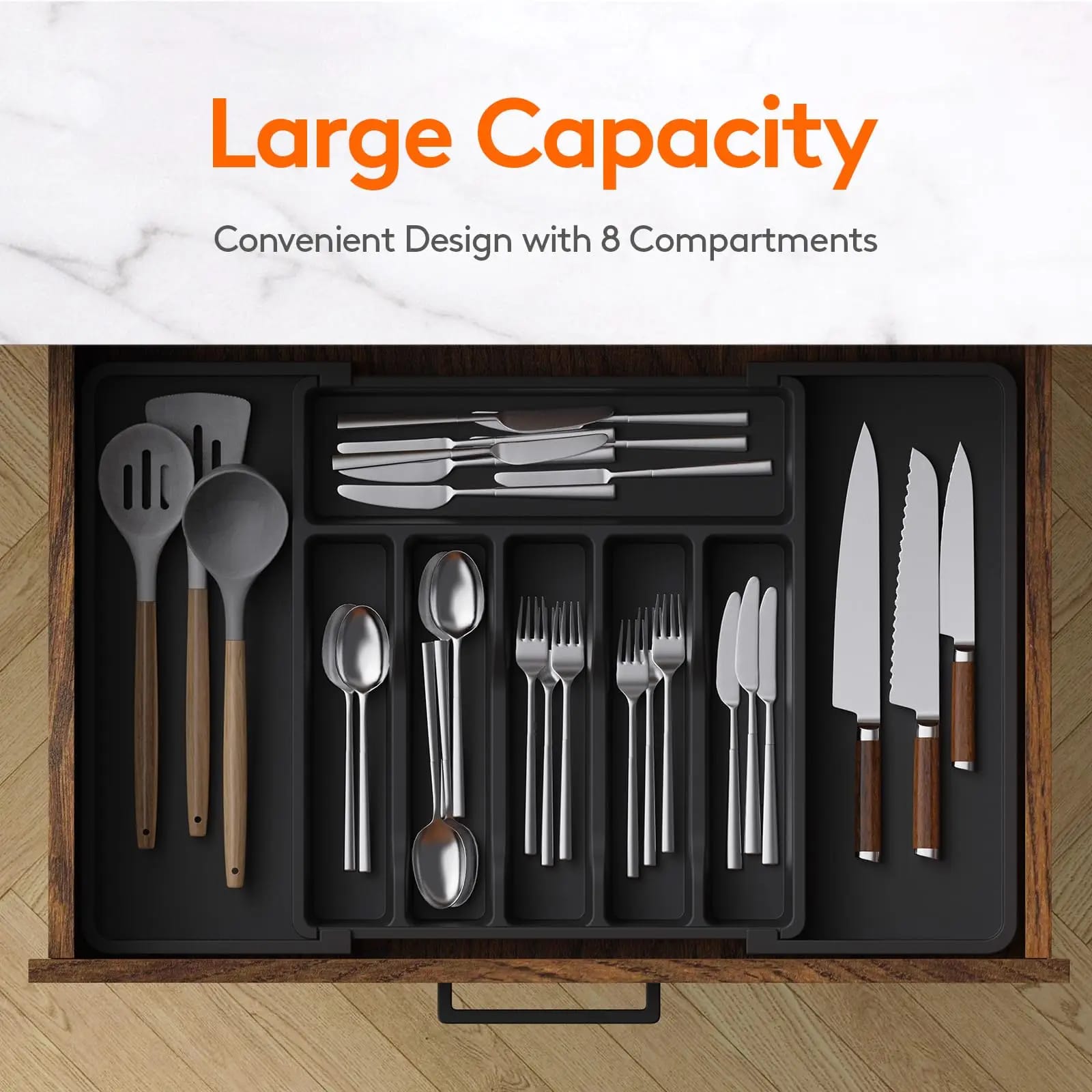 Expandable Cutlery Drawer Organizer - Image 6