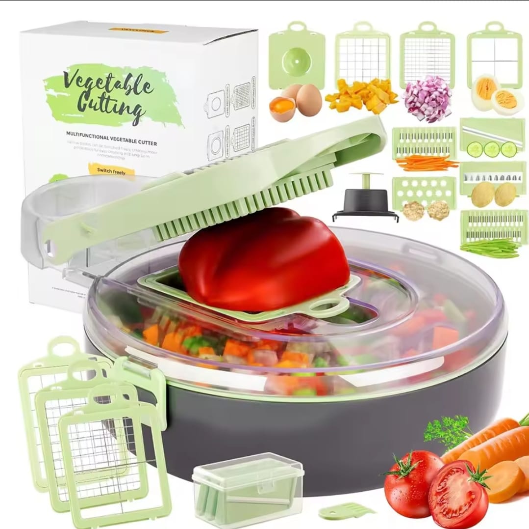 Multi-functional 9pcs Vegetable Chopper / Cutter - Image 5