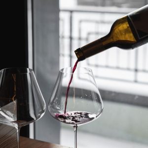 Burgundy Tulip Shaped Wine Glass – 730ml