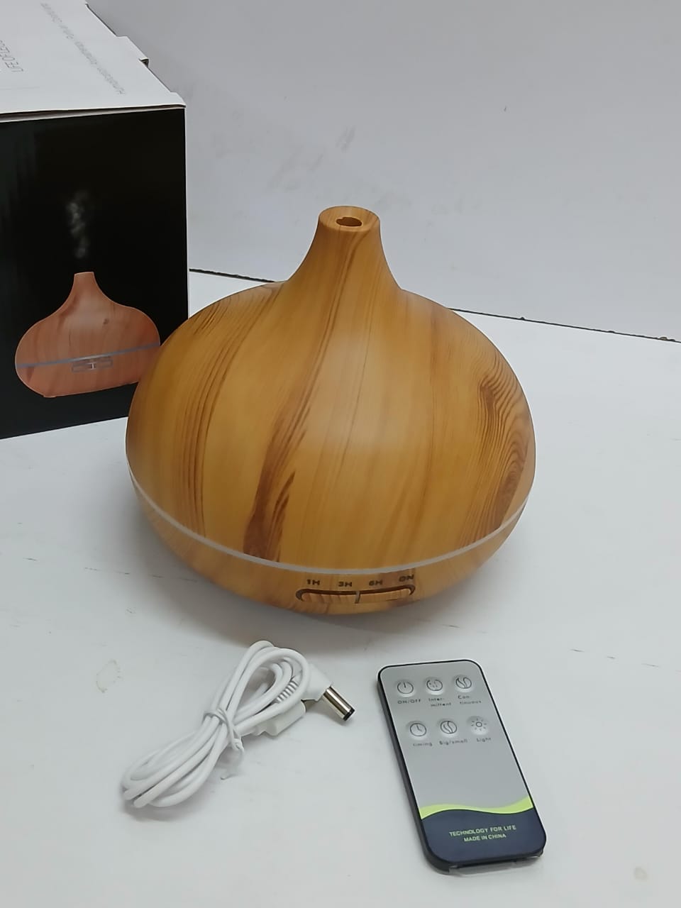 Ultrasonic Humidifier with Remote Control – 300ml Cool Mist Aroma Diffuser - Image 3