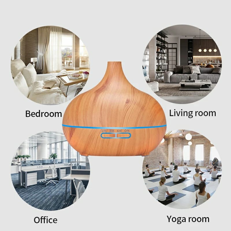 Ultrasonic Humidifier with Remote Control – 300ml Cool Mist Aroma Diffuser - Image 5