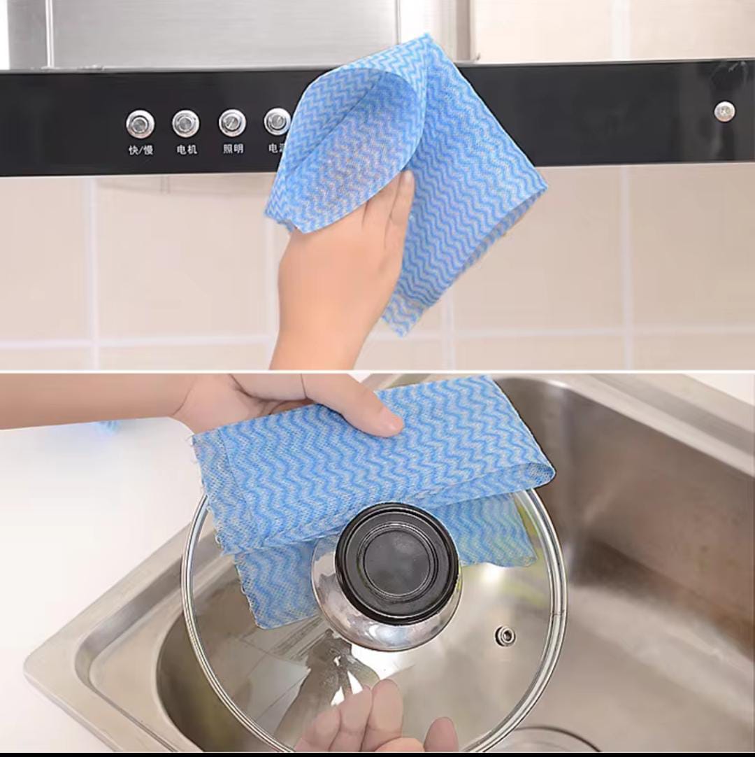 Coloured Reusable Kitchen Towels – Washable Cleaning Roll - Image 3