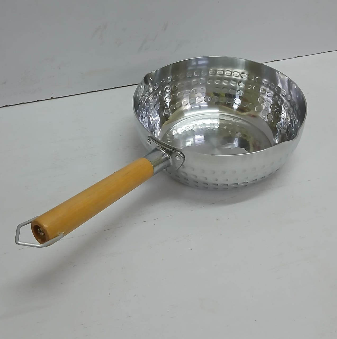 Stainless Steel Sufuria Snow Milk Cookware with Wooden Handle - Image 2