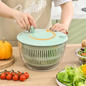 Multi-Functional 8pcs Salad Spinner with Vegetable Chopper – Green