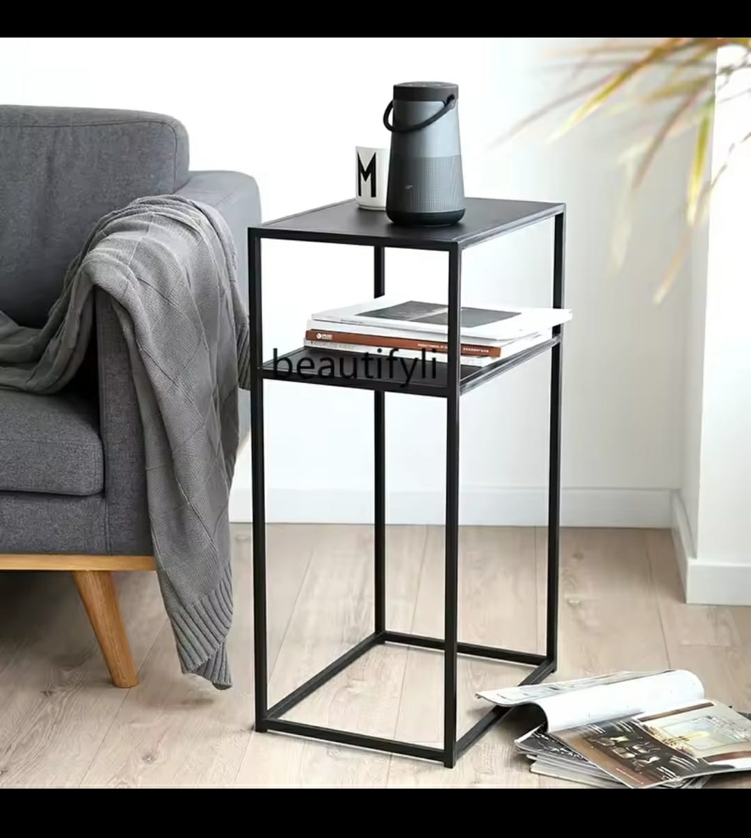 2 Layer Norsic Metallic Side Table - Image 3