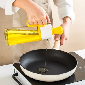 Oil Jar Sprayer with Silicone Brush – Glass Oil Dispenser for Kitchen Use in Kenya