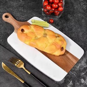 Marble Cutting Board with Acacia Wood